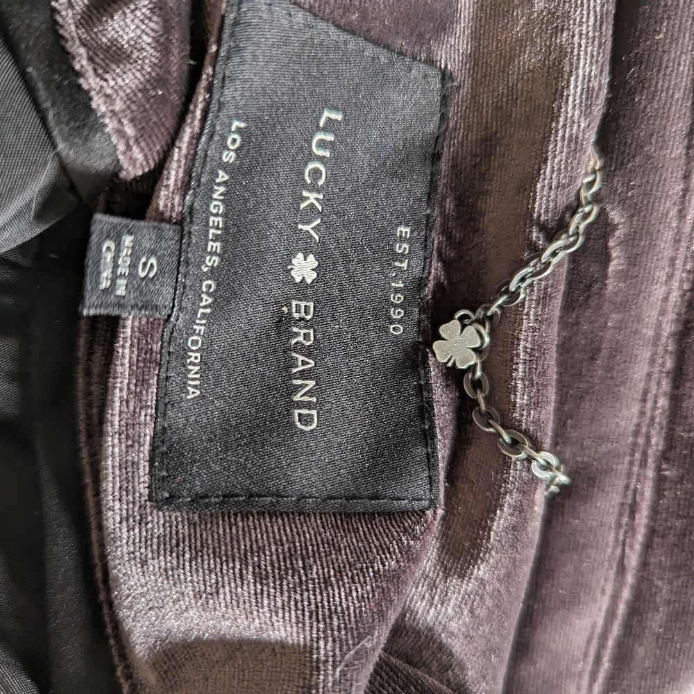 Lucky Brand Plum Purple Velvet Moto Jacket - Picture 9 of 9
